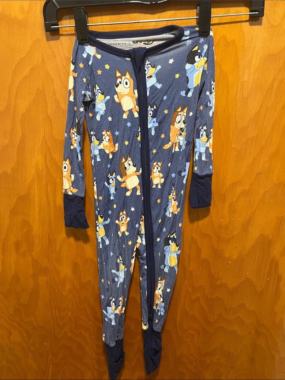 Little Sleepies Bluey Print Footed One-Piece
